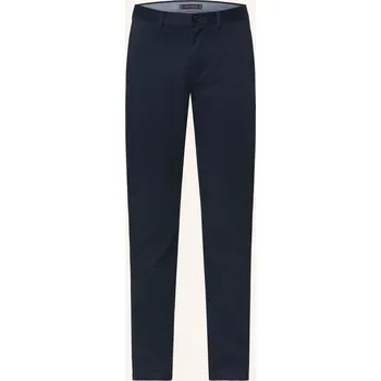 Pánské kalhoty Tommy Hilfiger Pánské Chino Denton Straight Fit, tmavě modrá, 32
