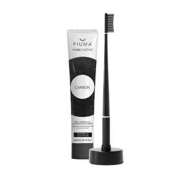 Kosmetická sada Piuma Perfect Black dárkový set pro přirozeně bílé zuby a svěží dech