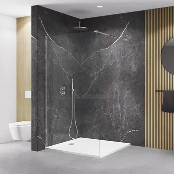 Roth WALK IN LINE MI TWE Walk-In Pevná stěna samostatná 150 cm Profil: Chrom, Sklo: Hladké čiré