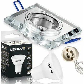 Stropní svítidlo zapuštěné LEDLUX 1,5 W GU10 9 cm zrcadlové