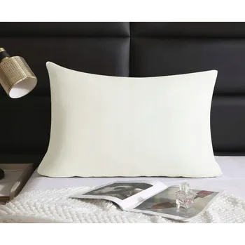 Povlak na dekorativní polštářek SATÉNOVÝ POVLEK NA POLŠTÁŘ 40x60 BÍLÝ 100% BAVLNA