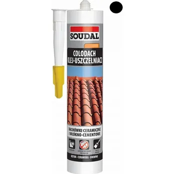 Průmyslové lepidlo Lepidlo na střešní tašky COLODACH 290ml, černé SOUDAL (pro keramické tašky)