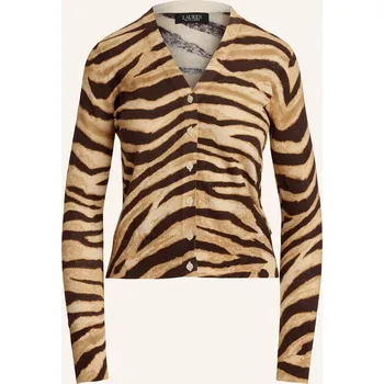 Dámský svetr Lauren Ralph Lauren Dámský Pletený Kardigan Se Lnem, světle...