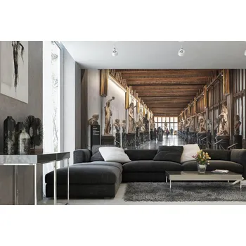Fototapeta DIMEX | Samolepicí vliesová fototapeta na zeď Galerie Uffizi MA-5-0957 | 375 x 250 cm | béžová, hnědá + Samolepicí vliesová fototapeta na stěnu DIMEX Galerie Uffizi MA50957 v rozměru 375 x 250 cm