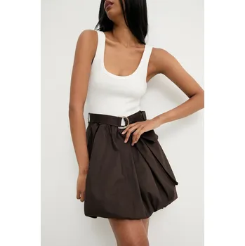 Dámské šaty Šaty Answear.LAB hnědá barva, mini LD2975.hak 89X, vel. S/M