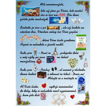 b Mega přání pro novomanžele 17659