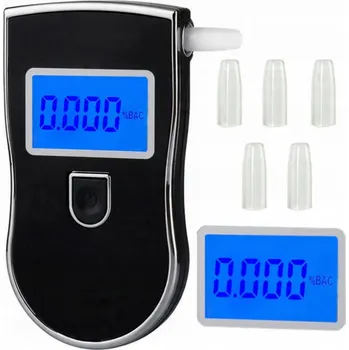 Alkohol tester PROFESIONÁLNÍ SADA 5 NÁUSTKŮ PRO POLICEJNÍ DIGITÁLNÍ DECHOTESTER