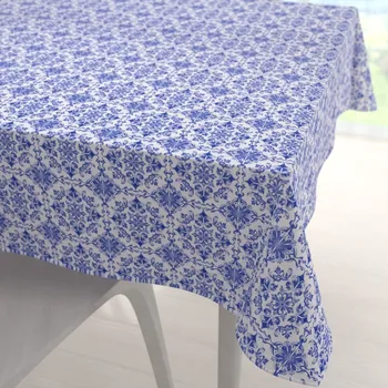 ubrus Teflonový čtvercový ubrus TF-118 Modro-bílý vzor Maroko 60x60 cm