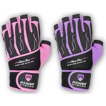 Fitness rukavice PowerSystem rukavice FITNESS CHICA purple XS