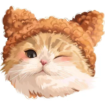 Hračka Diamantové malování - Kreslené koťě 20 x 20 cm