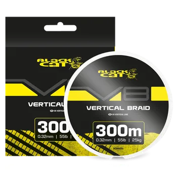 Black Cat Splétaná Šňůra V8-Line 300 m - 0,32 mm 25 kg