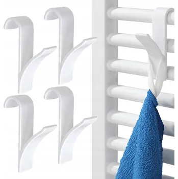 Věšák Věšák Háček Koupelnový na Radiátor Bez Vrtání Sada x4