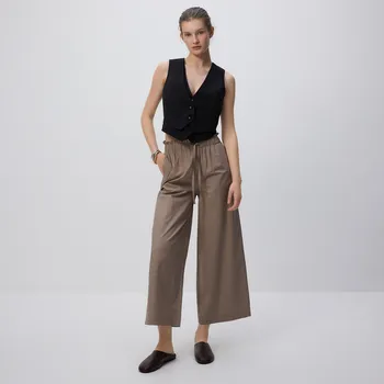 Dámské kalhoty Reserved - Volné kalhoty - béžová - 458FM-80X - 458FM-80X-S