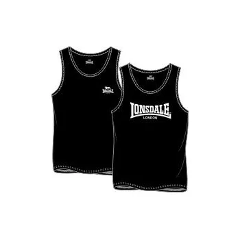 Pánské spodní prádlo Lonsdale Men's singlet regular fit double pack Lonsdale černá 3374675