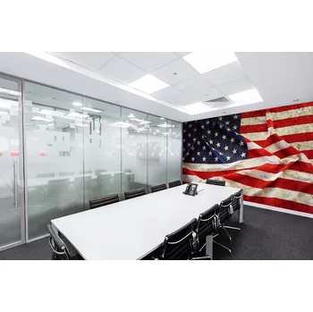 Fototapeta DIMEX | Samolepicí vliesová fototapeta na zeď Vintage americká vlajka II. MA-5-1509 | 375 x 250 cm | modrá, červená, bílá + Samolepicí vliesová fototapeta na stěnu DIMEX Vintage americká vlajka II. MA51509 v rozměru 375 x 250 cm