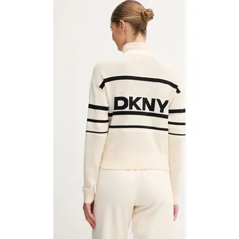 Dámský svetr Kardigan Dkny dámský, béžová barva, DP5R0756 01X, vel. XL