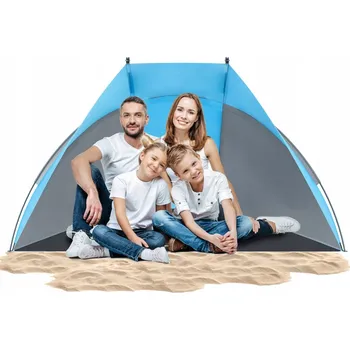 Stan Plážový Stan Outtec modrý, samomontážní, 115 cm x 190 cm x 125 cm