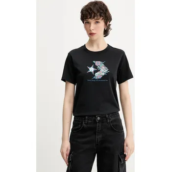 Bavlněné tričko Converse 10027752.A01 černá 99X, vel. XS