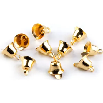 Vánoční dekorace Zvoneček Ø11 mm Balení: 10 ks, Varianta: 2 zlatá - 8591149655050