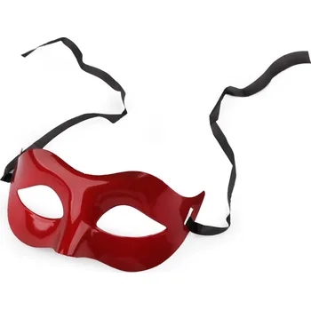 Karnevalová maska Karnevalová maska - škraboška k dotvoření Balení: 1 ks, Varianta: 5 červená - 8596475529464