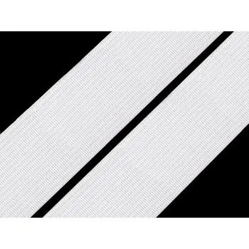 Textilní guma Pruženka tkaná šíře 30 mm Balení: 25 m, Varianta: 2 bílá - 8593485031383