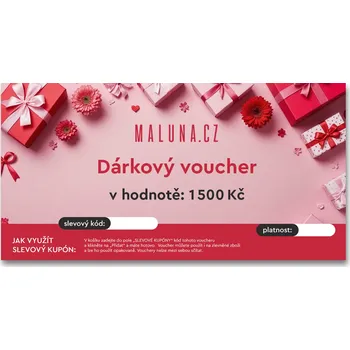 Elektronický voucher 1500 Kč (zaslání e-mailem)