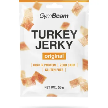 Sušené maso GymBeam Sušené maso Turkey Jerky 50 g originál