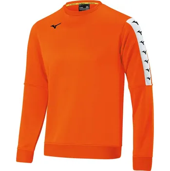 Pánská mikina Mizuno Nara Training Sweat M - Orange Velikost: XL