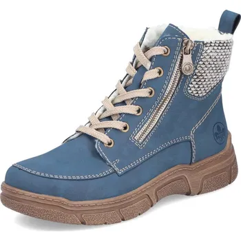 Dámské kozačky Dámská kotníková obuv RIEKER 72330-14 modrá W5 38