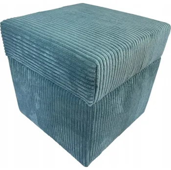 Taburet Modrý čalouněný Taburet Max Mebels