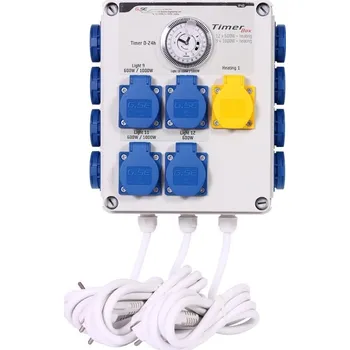 Spínací hodiny GSE Timer Box II 12x600W + topení, 220V