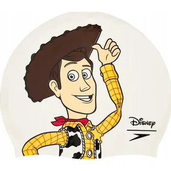 Plavecká čepice Dětská plavecká čepice Speedo Slogan Print Woody bílá/žlutá OS