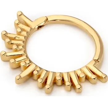 Piercing Lillian Vassago Zlatý piercing kroužek zdobený paprsky LLV92-GPI013SP