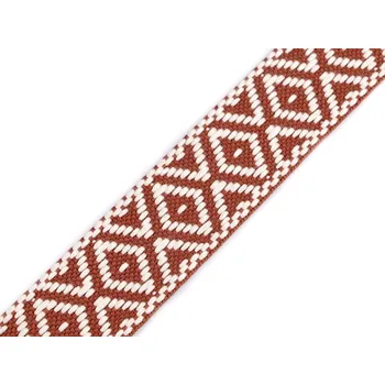 Oboustranný popruh šíře 38 mm Balení: 1 m, Varianta: 4 hnědá - 8596475586726