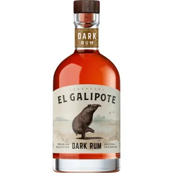 Rum El Galipote Dark Rum 40 % 0,7 l holá lahev