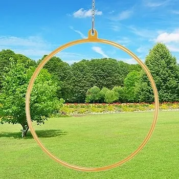 Aerial Hoop GARDEN 105 cm s řetízkem a karabinami, zlatý