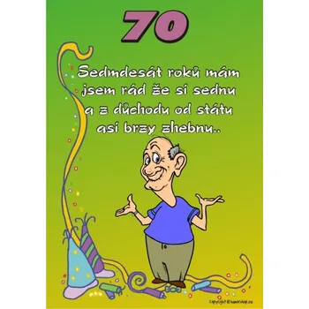 Žertovný předmět Certifikát 70 pro muže