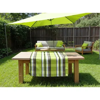 ubrus HEDVA ČESKÝ BROKÁT Ubrus běhoun 40x140 káro zelená