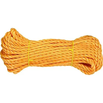 Železářství CONNEX PP Lano stáčené víceúčelové 3pramenné, 8 mm × 20 m, oranž. DY2701301