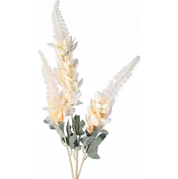 umělá květina WIST 3KVĚTOVÁ VĚTVIČKA 96 CM KRÉMOVÁ BARVA DOPLNĚK PRO ARANŽMÁ