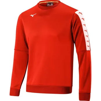 Pánská mikina Mizuno Nara Training Sweat M - Red Velikost: 3XL