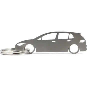 VW Volkswagen Golf MK8 5d klíčenka z nerezové oceli