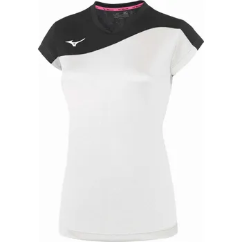 Dámské tričko Mizuno Authentic Myou Tee - White/Black Velikost: XXL