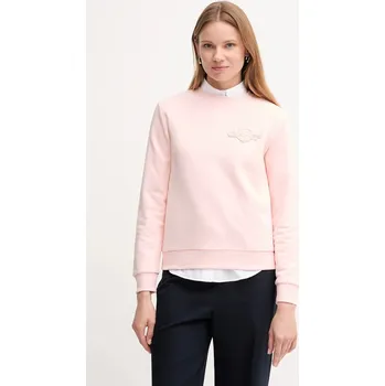Dámská mikina Mikina Gant dámská, růžová barva, hladká, 4202586 30X, vel. M