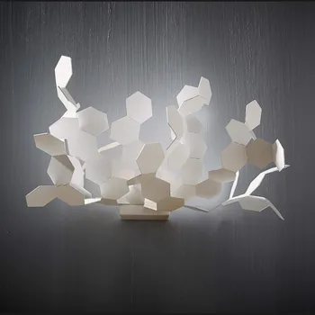 Nástěnné svítidlo Zava Andromeda, bílé nástěnné designové svítidlo, 1x8W LED 3000K, šířka 50cm