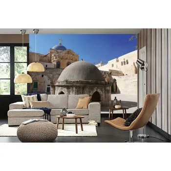 Fototapeta DIMEX | Samolepicí vliesová fototapeta na zeď Jeruzalém, Izrael MA-5-1180 | 375 x 250 cm | modrá, béžová, hnědá + Samolepicí vliesová fototapeta na stěnu DIMEX Jeruzalém, Izrael MA51180 v rozměru 375 x 250 cm