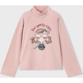 Dívčí tričko Tričko s dlouhým rukávem Mayoral 4002.6H.Mini.9BYA růžová 30X, vel. 104