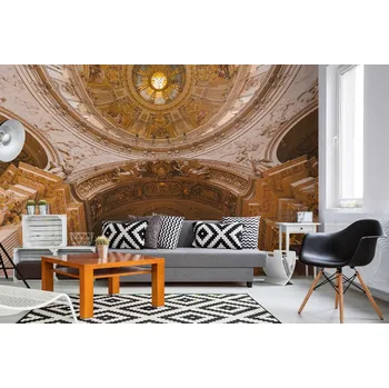 Fototapeta DIMEX | Samolepicí vliesová fototapeta na zeď Strop Berlínského dómu MA-5-0908 | 375 x 250 cm | béžová, hnědá + Samolepicí vliesová fototapeta na stěnu DIMEX Strop Berlínského dómu MA50908 v rozměru 375 x 250 cm