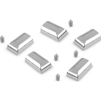 Zip Koncovka na spirálový, kostěný a kovový zip Balení: 5 ks, Varianta: 1 nikl - 8596475584197