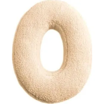 Dekorace do dětského pokoje MEALINI Plyšové písmeno Krémové O